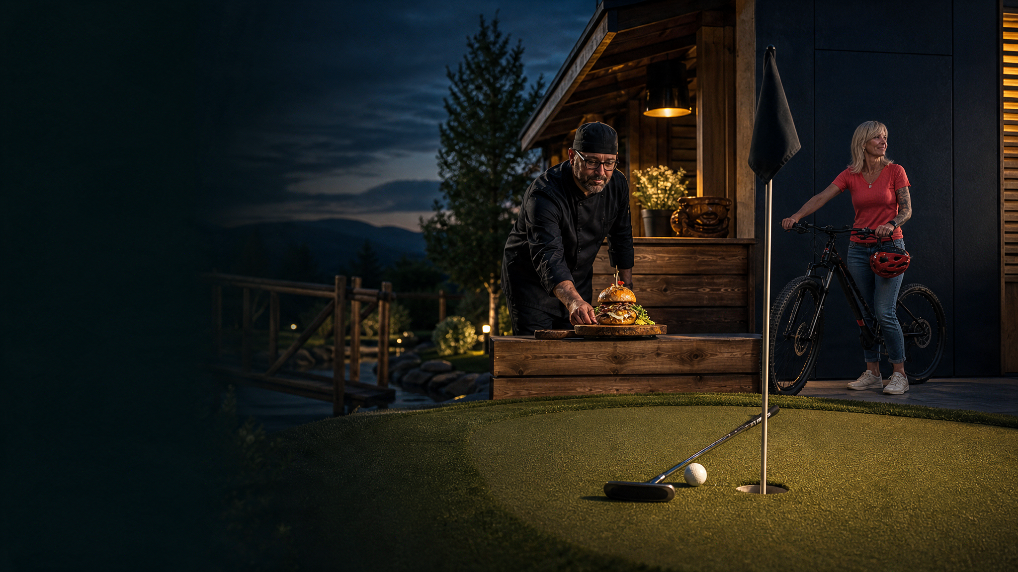 Minigolf, Fahrräder und Kulinarik am Flößergolfplatz in Lechbruck